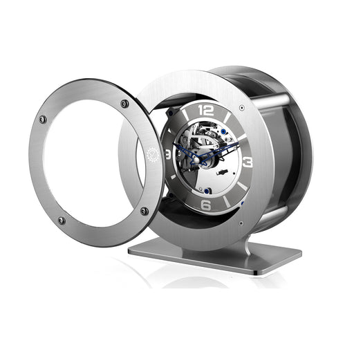 Matthew Norman Les Heures Parisiennes Modern Table Clock from Swiss Master Clock Makers - 8 Day Manual Wind Clock - Time for a Clock