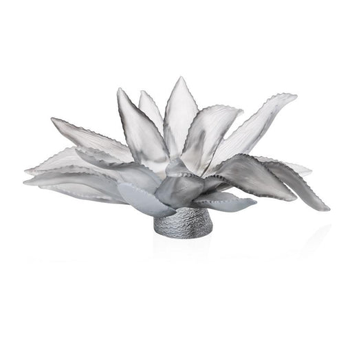 Daum - Jardin de Cactus Grey Centerpiece by Emilio Robba 375 Ex - Time for a Clock