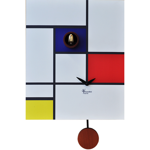 Around Mondrian Cuckoo Clock - Made in Italy - Time for a Clock
