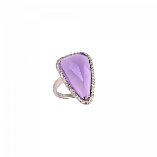 Daum - Éclat de Daum Crystal Ring in Violet - Time for a Clock