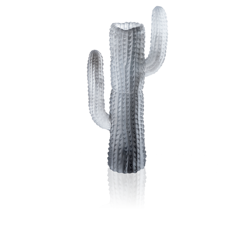 Daum - Jardin de Cactus Grey Vase by Emilio Robba - Time for a Clock