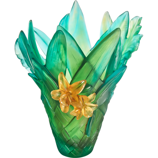 Daum - Crystal Large Tressage Vase - Time for a Clock