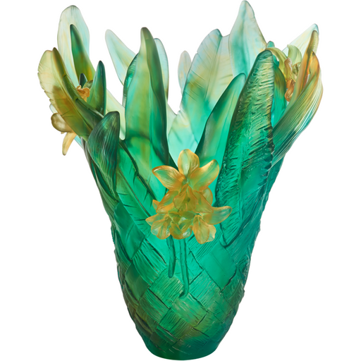 Daum - Crystal Magnum Tressage Vase - Time for a Clock